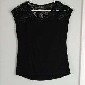Metaphor Small Black Lace top shirt